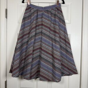 Young Street By Royal Park Vintage 70s Wool Blend Fit/Flare Midi Skirt Size 12